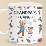 My Favorite Gang Calls Me Grandpa - Family Personalized Custom 3D Inflated Effect Printed Mug - Father's Day, Gift For Dad, Grandpa