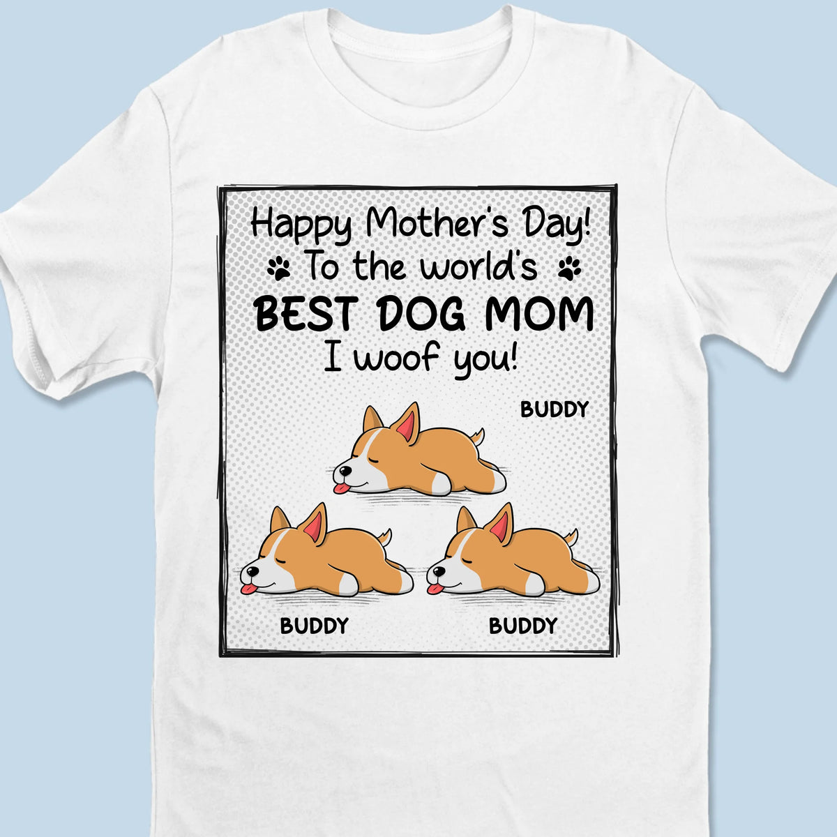 To The World's Best Dog Mom - Dog Personalized Custom Unisex T-shirt, Hoodie, Sweatshirt - Mother's Day, Father's Day, Gift For Pet Owners, Pet Lovers