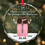 Custom Circle Glass Ornament - Personalized Best Friend Christmas Birthday Gifts For Best Friends, BFF - Best Days Shared With You