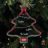 Custom Acrylic Ornament - Personalized Christmas Birthday Gifts For Mom, Dad, Kids - Family Roots, Festive Fruits