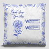 Custom Pillow - Personalized Best Friend Birthday Gifts For Women, Besties, Sisters, BFF - Blessed And Chosen