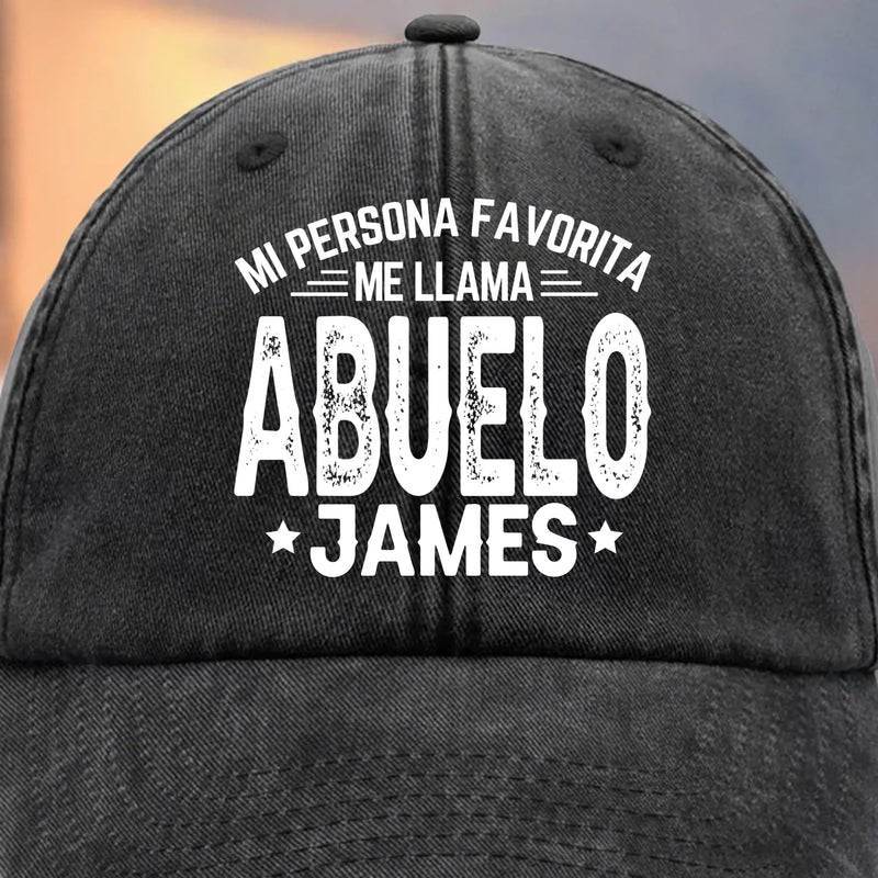Gorra de Béisbol Personalizada de Mezclilla Vintage Lavada – Regalos de Cumpleaños Personalizados para Papá, Abuelo – La Paternidad Me Queda Bien
