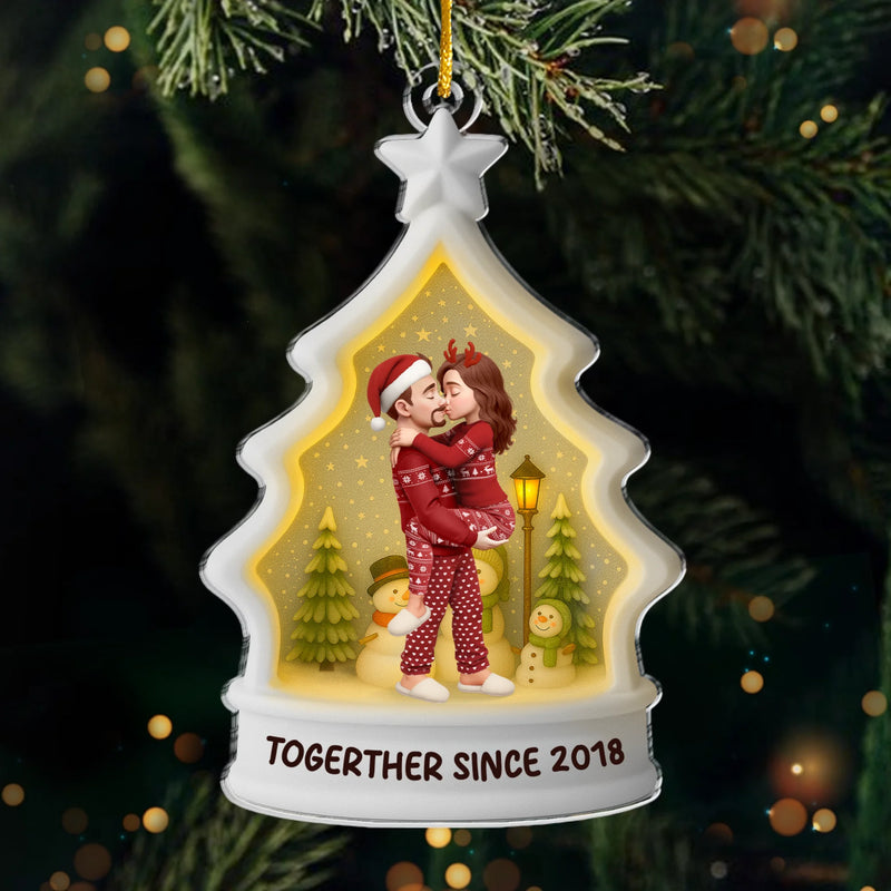 Custom Acrylic Ornament - Personalized Anniversary Christmas Wedding Gifts For Husband And Wife, Him And Her - Love At Every Season