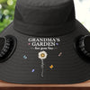 Custom Hat With Fans Solar Power - Personalized Garden Gifts For Gardeners, Mom, Grandma - Garden Of Love And Legacy