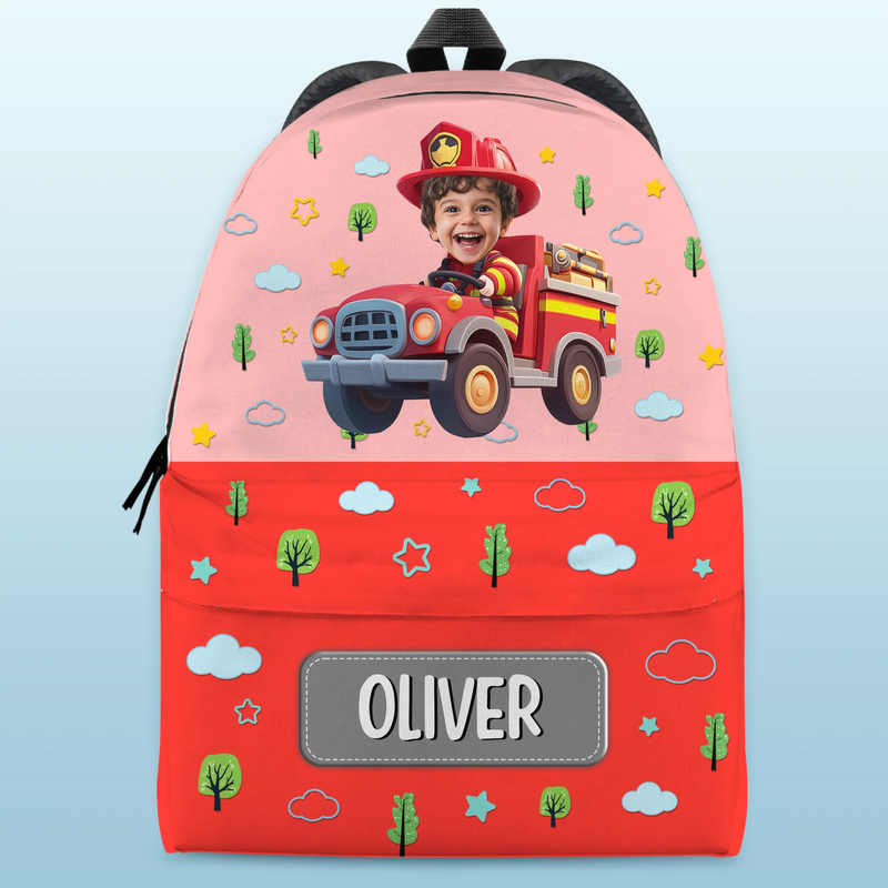 Custom Photo Kids Backpack - Personalized Back To School Gifts For Kids - Hero In Training Mode