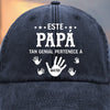 Gorra de Béisbol Personalizada de Mezclilla Vintage Lavada – Regalos de Cumpleaños Personalizados para Papá, Abuelo – Abuelo Orgulloso De Sus Nietos Favoritos