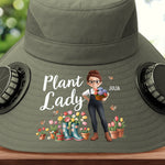 Custom Hat With Fans Solar Power - Personalized Garden Gifts For Gardeners - Plant Dreams, Grow Joy