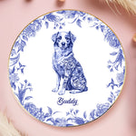 Custom Full-Print Round Jewelry Dish - Personalized  Father's Day Birthday Gifts For Dog Cat Lovers, Dog Dad And Mom, Cat Owners - Floral Soul, Furry Heart
