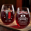 Custom Wine Glass - Personalized Best Friend Christmas Birthday Gifts For Women, Besties, Sisters, BFF - Life Sparkles With True Friends