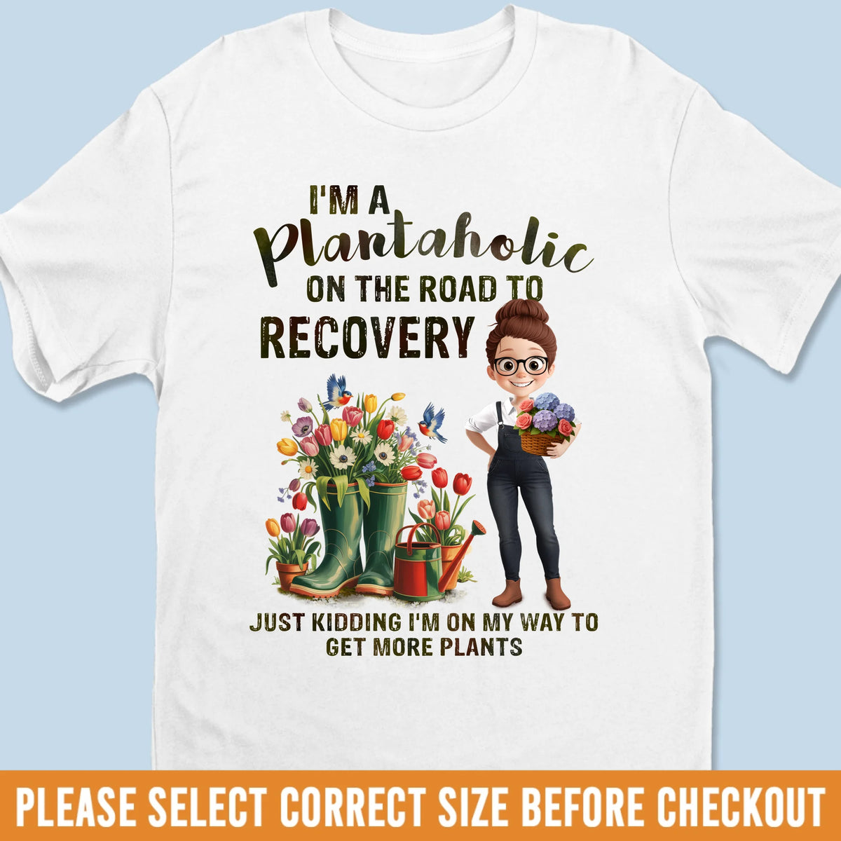 Just One More Plant - Family Personalized Custom Unisex T-shirt, Premium T-shirt, Hoodie - Gift For Yourself, Best Friends, Siblings, Family Members, Gardening Lovers