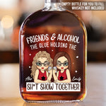 Custom Whiskey Bottle - Personalized Best Friend Birthday Gifts For Women - Partners In Wine