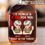 Partners In Crime - Bestie Personalized Custom Whiskey Bottle - Gift For Best Friends, BFF, Sisters