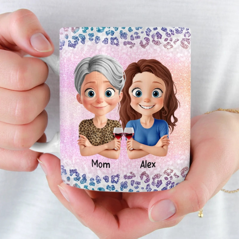 Custom Mug - Personalized Birthday Gifts For Mom, Daughter - Like Mother Like Daughter