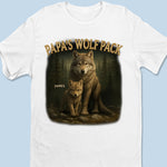 Wolf Pack Always Together - Family Personalized Custom Unisex T-shirt, Premium T-shirt, Hoodie -  Father's Day, Gift For Family