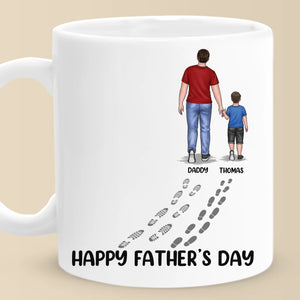 Happy Father's Day - Family Personalized Custom Mug - Father's Day, Gift For Dad
