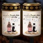 Custom Solar Stake Lights - Personalized Pet Memorial Sympathy Gifts For Dogs - My Hardest Goodbye, Forever Missed