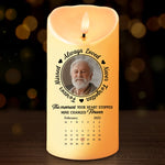 Custom Photo Your Loved One Is Now Your Guardian Angel - Memorial Personalized Custom LED Candle - Sympathy Gift For Family Members