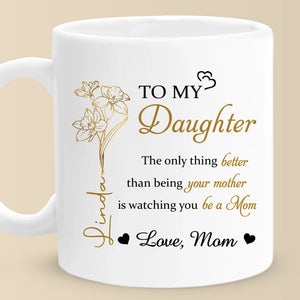 My Heart Is Always With You - Family Personalized Custom Mug - Mother's Day, Gift For Mom, Daughter
