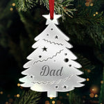 Custom Mirrored Acrylic Ornament - Personalized Christmas Birthday Gifts For Mom, Dad, Kids - Our Family Tree Shines Bright