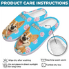 Custom Photo Fluffy Slippers - Personalized Birthday Gifts For Dog Cat Lovers, Dog Dad And Mom, Cat Owners - Happy Paws, Happy Feet