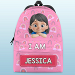 Custom Kids Backpack - Personalized Back To School Gifts For Kids - Eat, Play, Build, Repeat