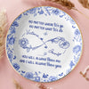 Custom Full-Print Round Jewelry Dish - Personalized Best Friend Birthday Gifts For Women, Besties, Sisters, BFF - Blooming Together Like Wildflowers
