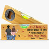 Custom Wooden Bottle Opener With Built-in Spirit Level - Personalized Anniversary Wedding Gifts For Husband And Wife, Him And Her - You And Me, Always