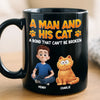 Custom Black Mug - Personalized Birthday Gifts For Cat Lovers, Cat Mom And Dad - Purrfect Bond, Purrfect Love