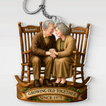Custom Name Anniversary Gifts for Couples - Personalized Acrylic Keychain