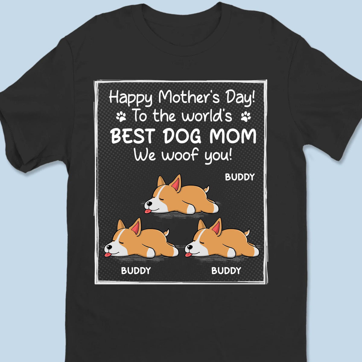 Custom Photo To The Best Dog Dad, I Woof You - Dog Personalized Custom Unisex T-shirt, Premium T-shirt, Hoodie - Mother's Day, Father's Day, Gift For Pet Owners, Pet Lovers