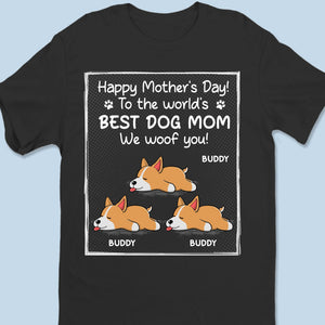 Custom Photo To The Best Dog Dad, I Woof You - Dog Personalized Custom Unisex T-shirt, Premium T-shirt, Hoodie - Mother's Day, Father's Day, Gift For Pet Owners, Pet Lovers