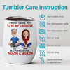 Custom Wine Tumbler - Personalized Birthday Gifts For Dad, Daughter - I’d Choose You Every Lifetime