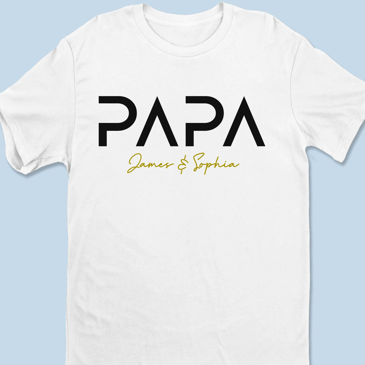 Papa Mode On - T-shirt unisexe personnalisé pour la famille, T-shirt premium, sweat à capuche - Fête des Pères, Cadeau pour papa, grand-père