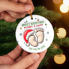 Custom Ceramic Ornament - Personalized Christmas Baby Shower, Gender Reveal Gifts For New Moms, New Dads, New Parents - Welcome To Your Little World