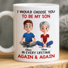 Custom Mug - Personalized Birthday Gifts For Mom, Son - Behind Every Great Son Is A Loving Mom