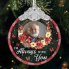 Custom Photo Glass Ornament - Personalized Christmas Memorial Sympathy Gifts For Loss Of Mom, Dad - Cherished Memories Live Within Us