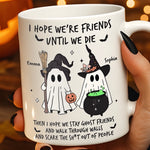 Custom Mug - Personalized Halloween Birthday Gifts For Women, Besties, Sisters, BFF - Spooky Nights With My Bestie