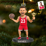 Custom Photo Acrylic Ornament - Personalized Christmas Birthday Sport Gifts For Sports Lovers - Basket Full Of Christmas Cheer