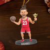 Custom Photo Acrylic Ornament - Personalized Christmas Birthday Sport Gifts For Sports Lovers - Basket Full Of Christmas Cheer