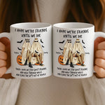 Custom Mug - Personalized Halloween Birthday Gifts For Women, Besties, Sisters, BFF - Ghostly Giggles With My Bestie