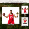 Custom Photo Acrylic Ornament - Personalized Christmas Birthday Sport Gifts For Sports Lovers - Basket Full Of Christmas Cheer