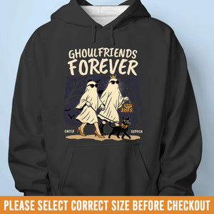Custom Unisex T-shirt, Premium T-shirt, Hoodie - Personalized Halloween Birthday Gifts For Women, Besties, Sisters, BFF - Best Friends Forever And Boo