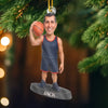 Custom Photo Acrylic Ornament - Personalized Christmas Birthday Sport Gifts For Sports Lovers - Court Conqueror