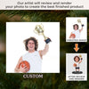 Custom Photo Acrylic Ornament - Personalized Christmas Birthday Sport Gifts For Sports Lovers - Holiday Hustle, Championship Muscle