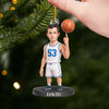 Custom Photo Acrylic Ornament - Personalized Christmas Birthday Sport Gifts For Sports Lovers - Dunking All The Way