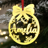 Custom Mirrored Acrylic Ornament - Personalized  Christmas Birthday Gifts For Mom, Dad, Kids - Sparkle Season