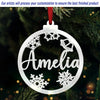 Custom Mirrored Acrylic Ornament - Personalized  Christmas Birthday Gifts For Mom, Dad, Kids - Sparkle Season
