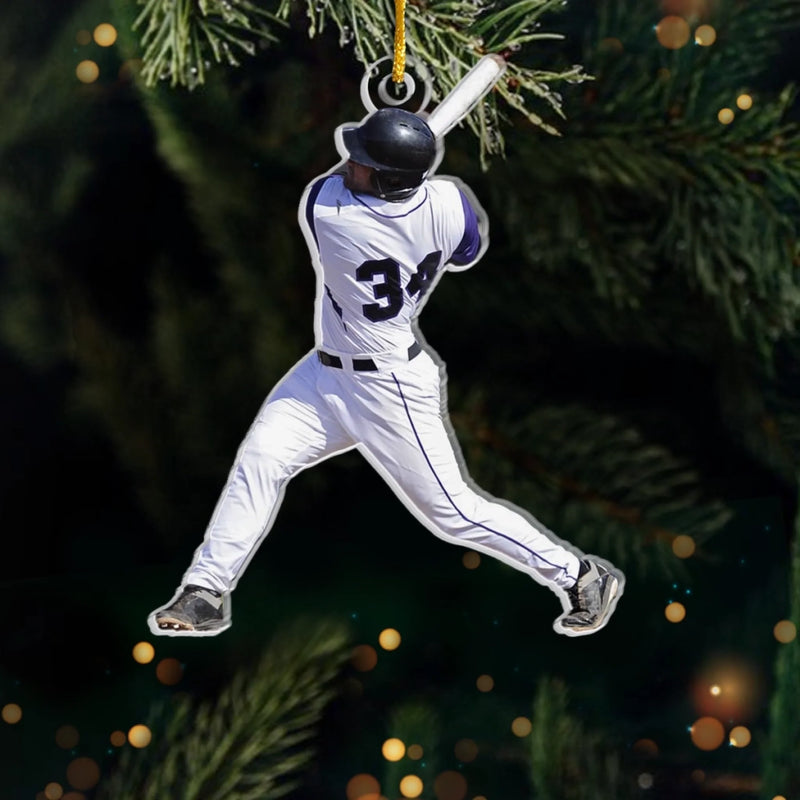 Custom Photo Acrylic Ornament - Personalized Christmas Birthday Gifts For Besties, Sisters, BFF, Family, Yourself - Sports Keep My Spirit Alive
