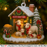 Custom Wood Ornament - Personalized Christmas Birthday Gifts For Women, Men - Life Feels Softer With Sheep