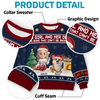 Custom Unisex Ugly Sweatshirt - Personalized  Christmas Birthday Gifts For Dog Cat Lovers, Dog Dad And Mom, Cat Owners - Forever My Fur Family